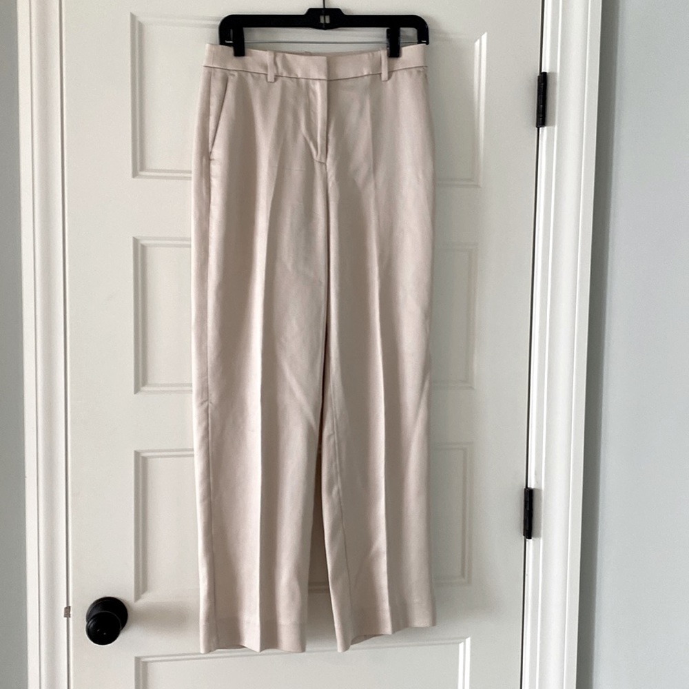 JCrew Gramercy Twill pants in Dusty Shell color.